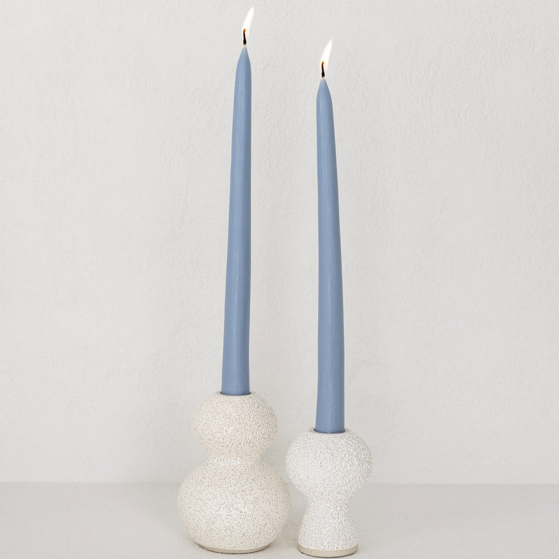 Tapered Candle Pair - Dusty Blue