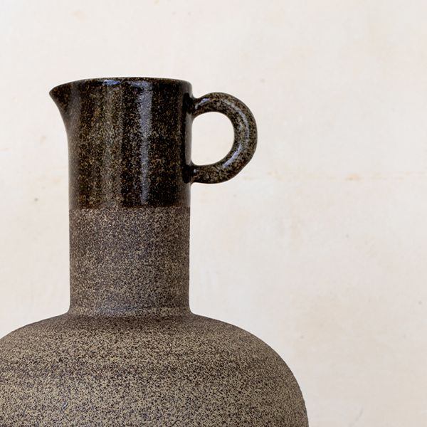 RY SPECKLED IRON WATER JUG - SPECKLED IRON + GLOSS